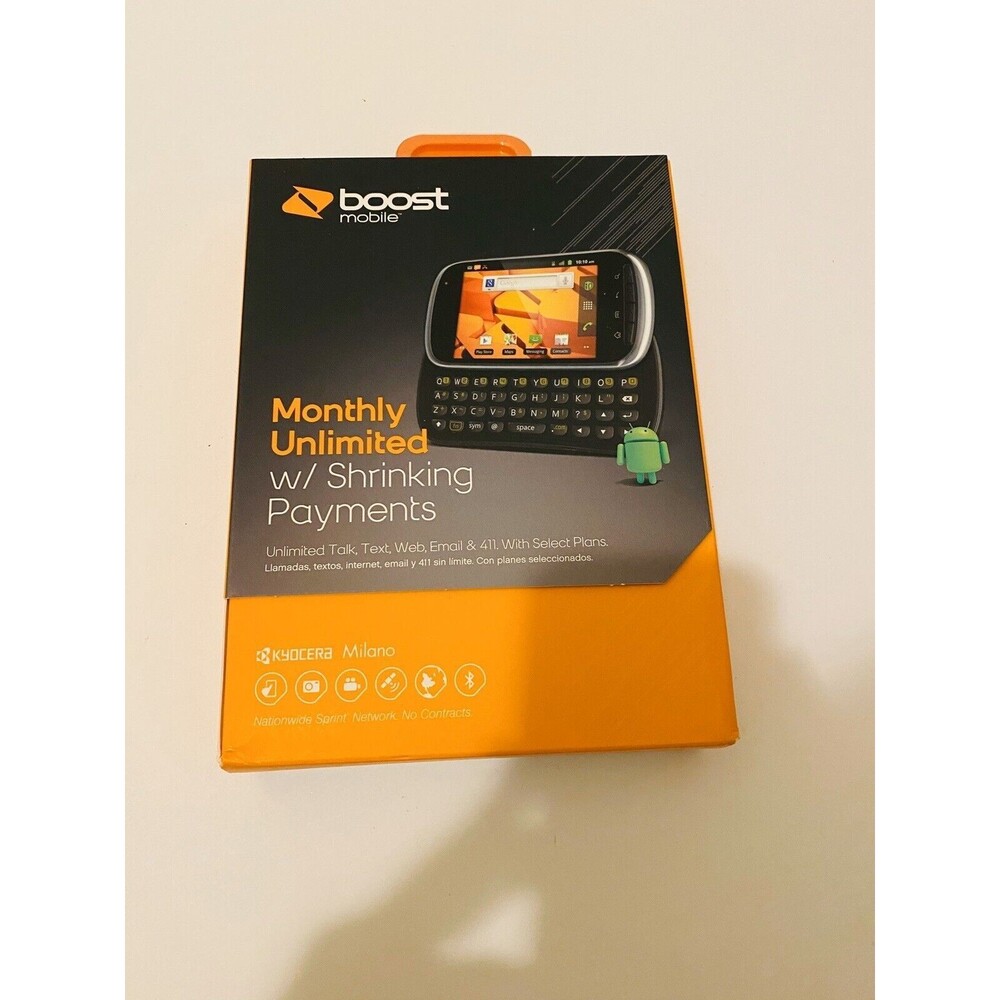 Boost Mobile Kyocera Milano C5120 - Black Sealed Brand New (Dead Stock P/R)